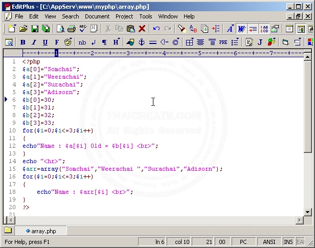 PHP array PHP array