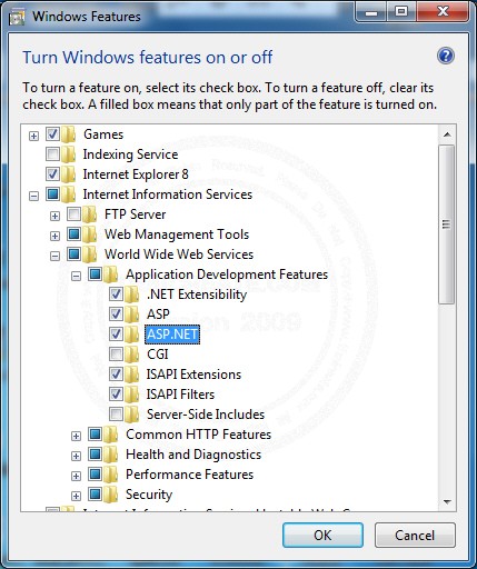 IIS7 & Windows7 for ASP.NET