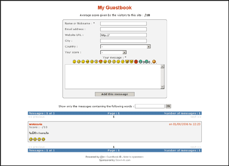 Alex Guestbook (PHP)