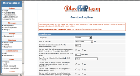Alex Guestbook (PHP)
