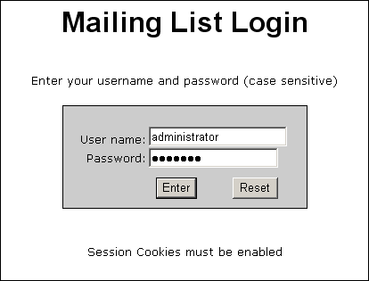 ASP Mail Linglist