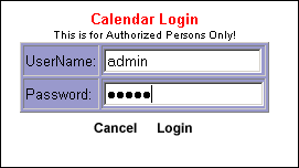 ASP Free Calender