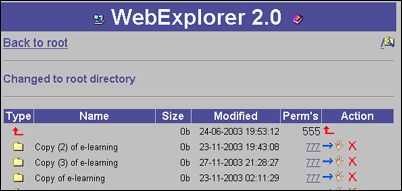 PHP webexplorer 2.0