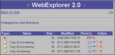 PHP Webexplorer 2.0 - Free File Manager