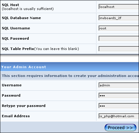 PHP invboard Forum