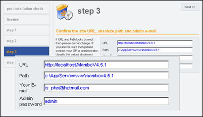 PHP Mambo 4.5.1