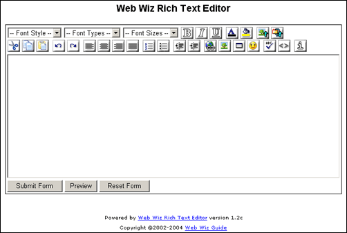 Asp Web Wiz Rich Text Editor (wysiwyg)