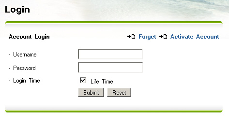 Login Status