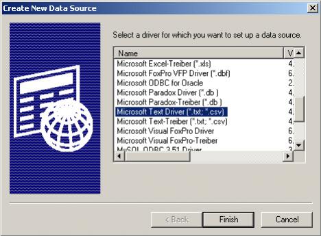 CSV & PHP & ODBC