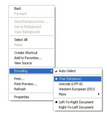 Encoding Thai Encoding Thai