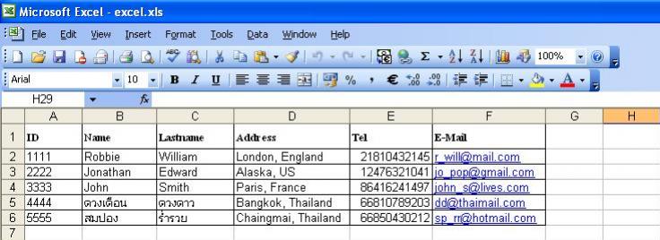 Excel to XML