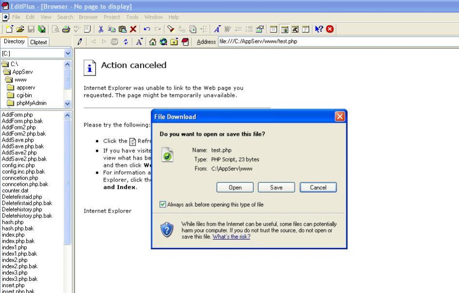 run php