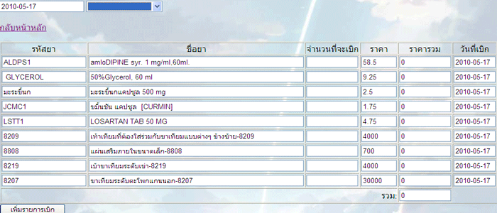 ตาราง