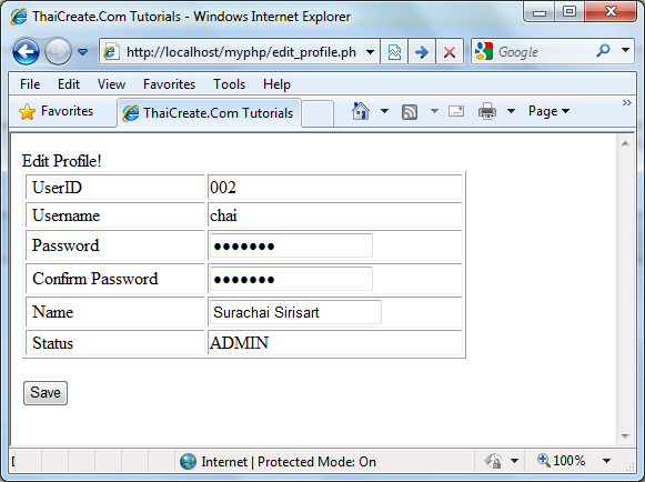 PHP MySQL Member Login