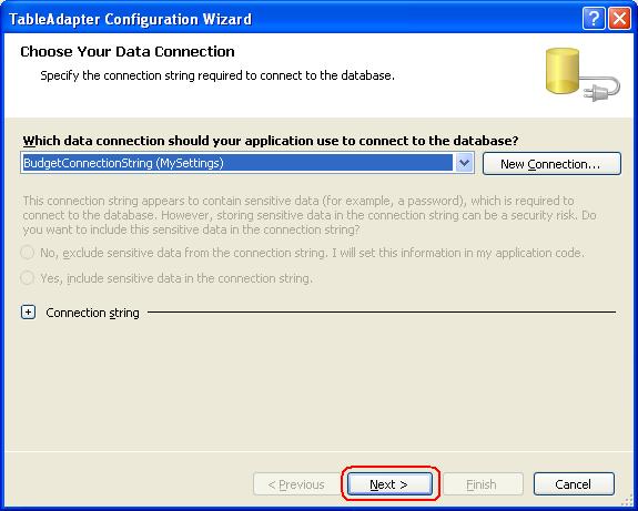 T01-08 Create TableAdapter Step1