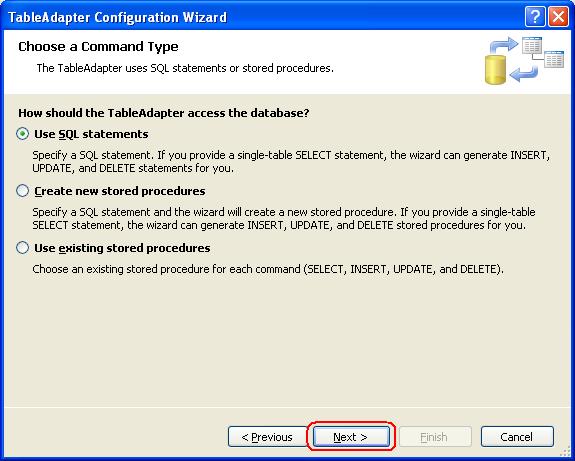 T01-08 Create TableAdapter Step2