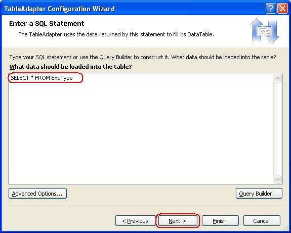 T01-08 Create TableAdapter Step5