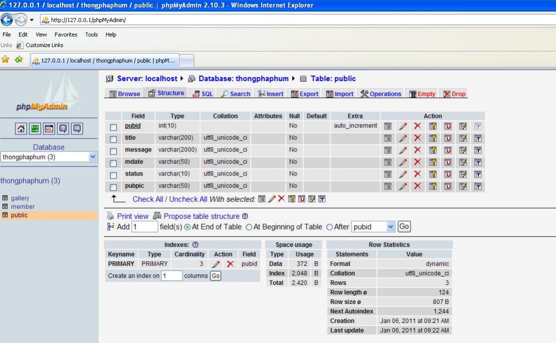 structure DB 2