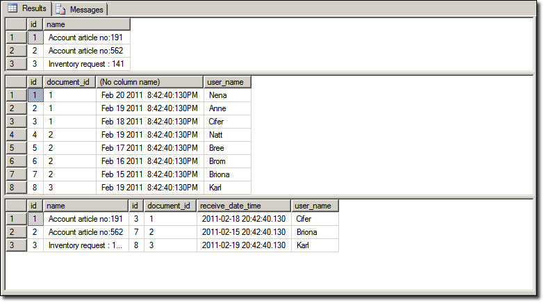 first form many row retrival first form many row retrival