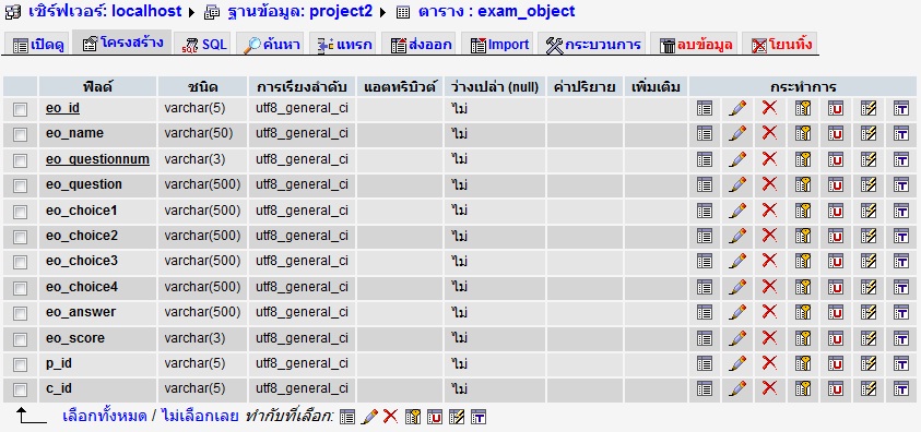 อันนี้ตารางที่ใช้บันทึกข้อมูลครับ