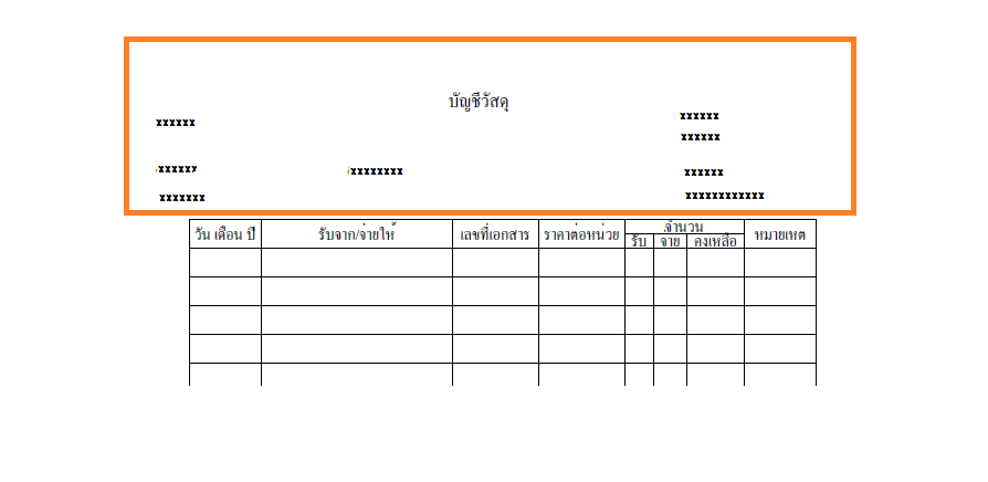 ส่วนเริ่มต้นของรายงานที่อยากให้มีทุกหน้า