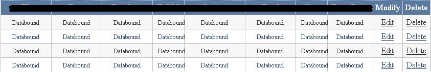 ตาราง gridview