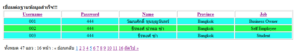 หน้าแสดงผล