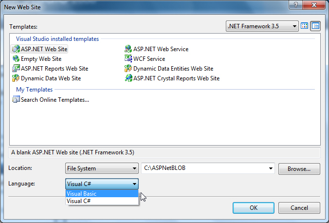 ASP.NET BLOB & Binary