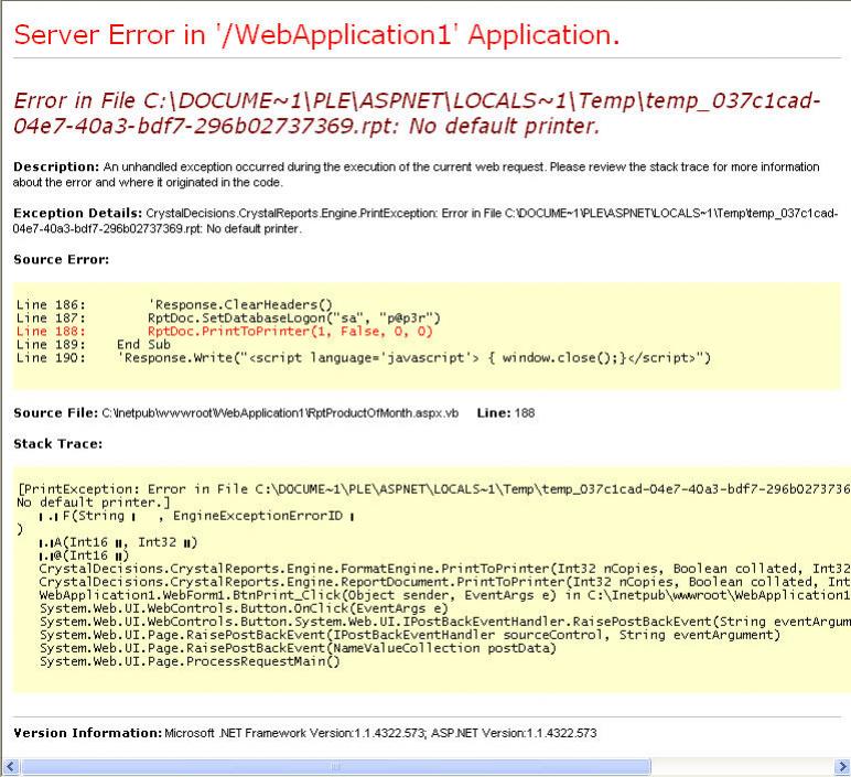 Error Print Error Print