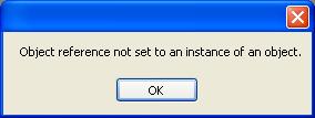 Error message