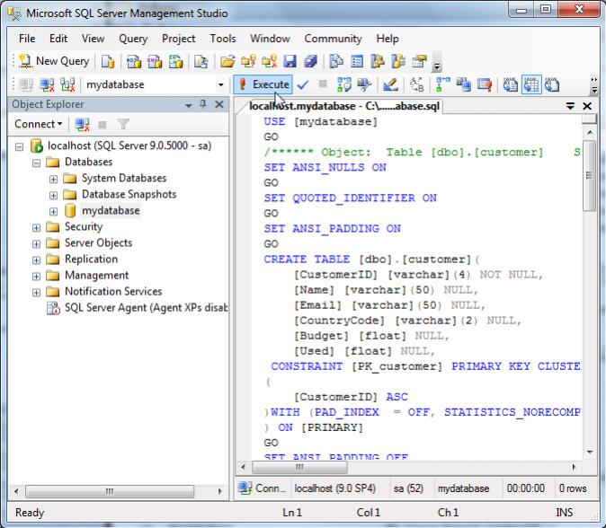 Restore SQL Server 2008 to SQL Server 2005 (8)