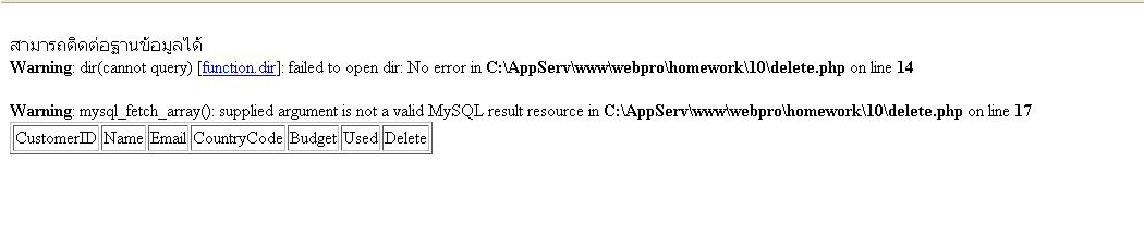 error code