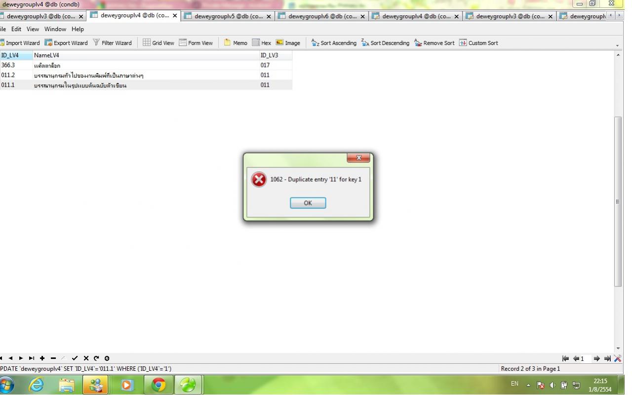 รูปแสดง error