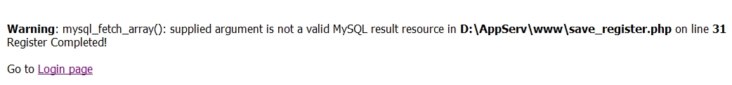Error on 31