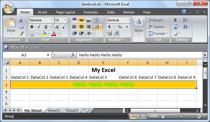 C# .NET Excel 7