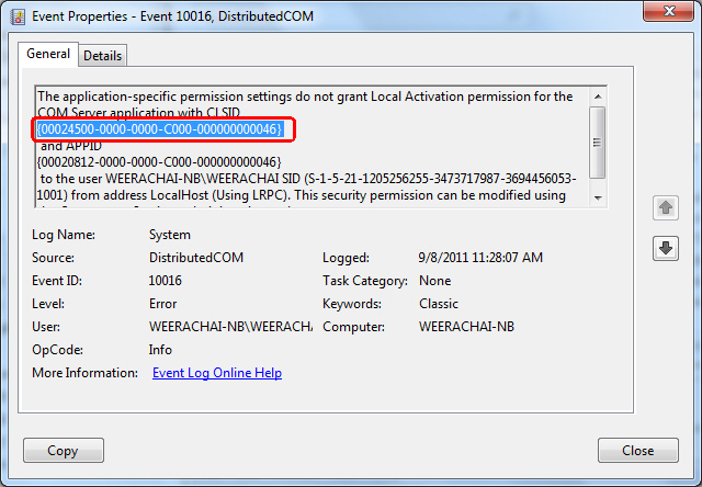 DCOM Config Windows 7 and Office Excel 2007 DCOM Config Windows 7 and Office Excel 2007