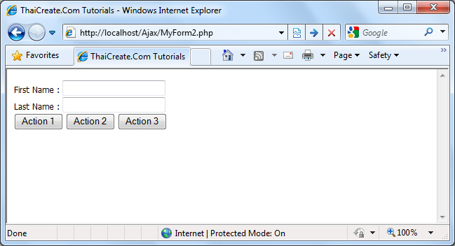 Submit Form Action Target IFrame Submit Form Action Target IFrame