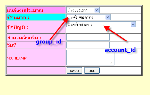 ฟอร์มกรอกข้อมูล 2