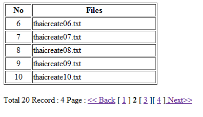   PHP Text File Pagination 