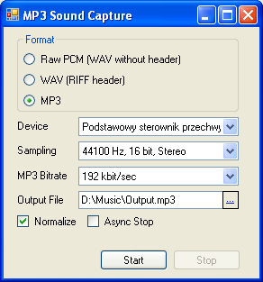 C# Sound Recording 