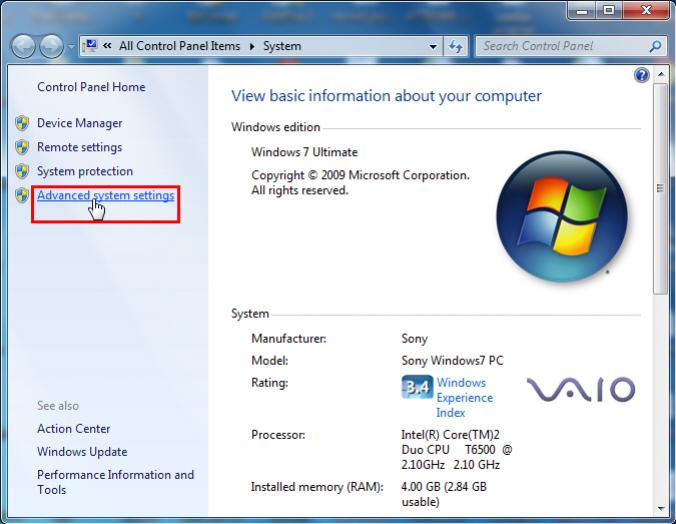 Environment Variable PATH Windows 7