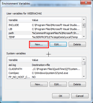 Environment Variable PATH Windows 7