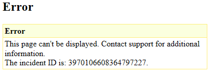 Error