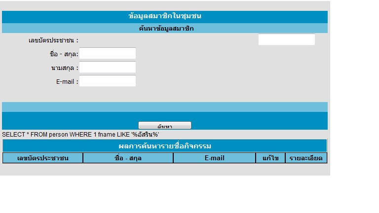 ผลจากการรันค่ะ ผลจากการรันค่ะ