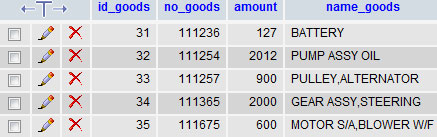 table ที่จะ query 