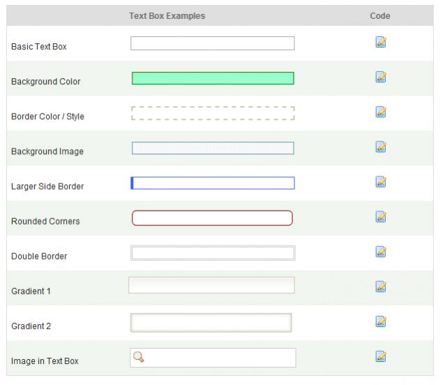 อยากทราบเรื่อง การแต่ง Form ด้วย Css ครับ เช่น ใส่พื้นหลังให้ Textbox แบบ Repeat ได้ อะไรประมาณนี้ครับ อยากทราบเรื่อง การแต่ง Form ด้วย Css ครับ เช่น ใส่พื้นหลังให้ Textbox แบบ Repeat ได้ อะไรประมาณนี้ครับ