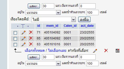 รุปภาพฐานของมูล เช็คกิจกรรม