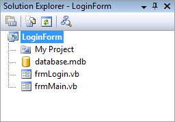 Form Login บน Windows Form Application