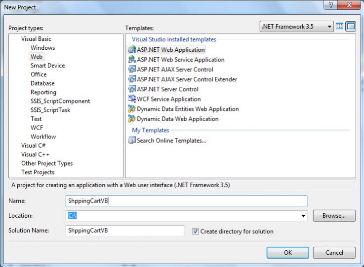 ASP.NET Shopping Cart ASP.NET Shopping Cart