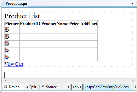 ASP.NET Shopping Cart